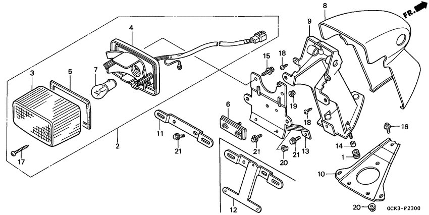 Taillight unit ass`y