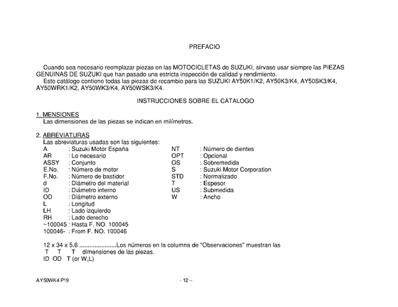 AY50 Catalog preface