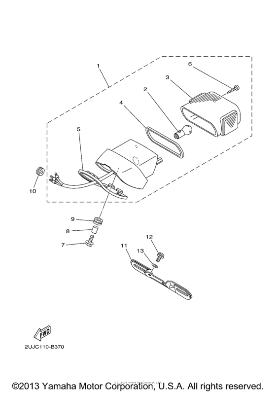 XV250RC Фонарь
