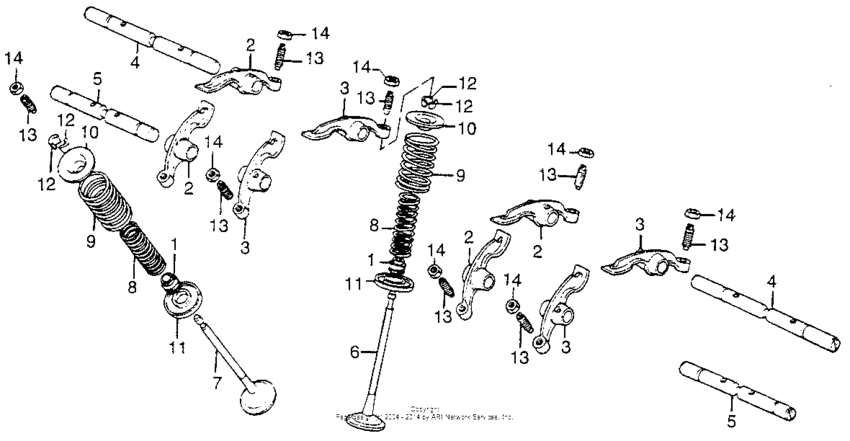 Valve + rocker arm