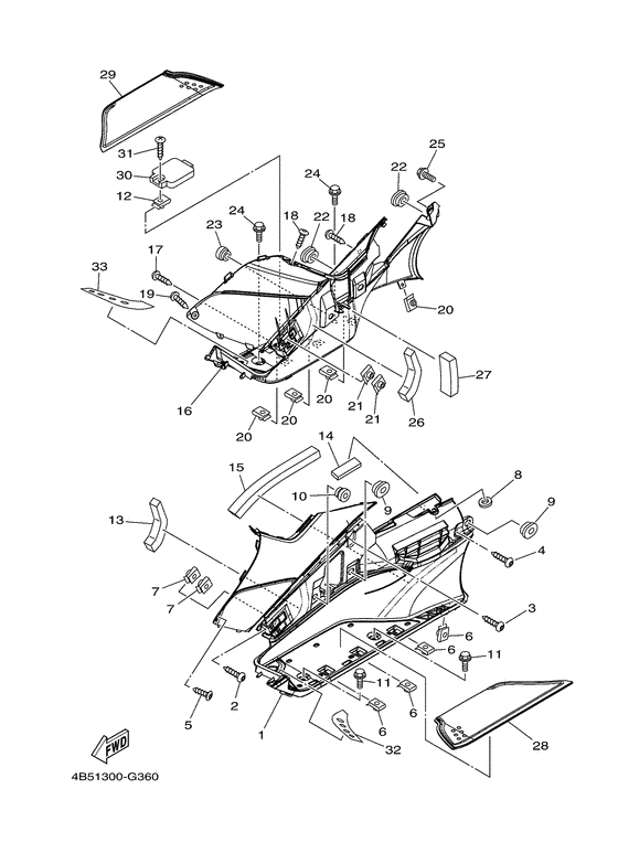 XP500 Stand & footrest 2