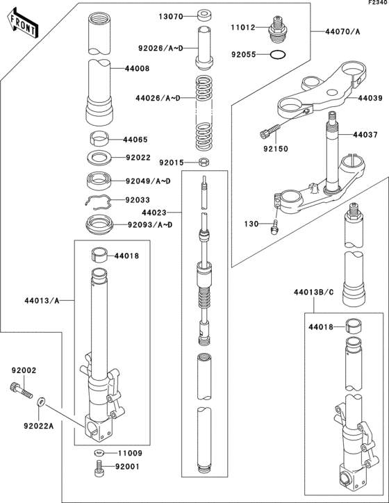 Front fork(1/2)