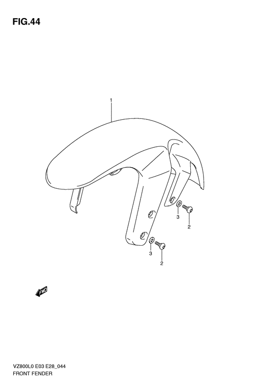 VZ800 Переднее крыло