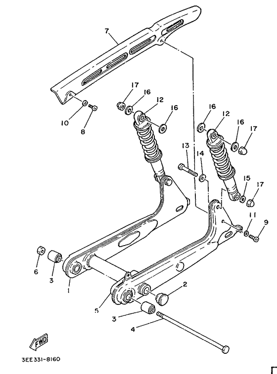Rear arm. suspension