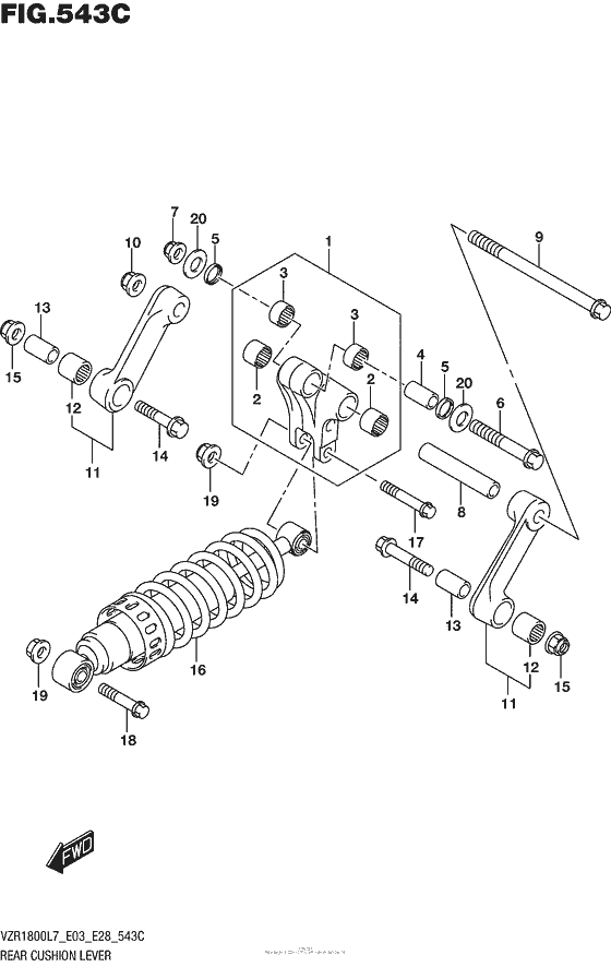 Rear Cushion Lever (Vzr1800Bzl7 E28)