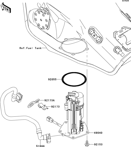 ZX1000 Топливный насос