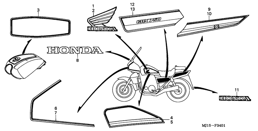 CBX750P2 Mark / stripe