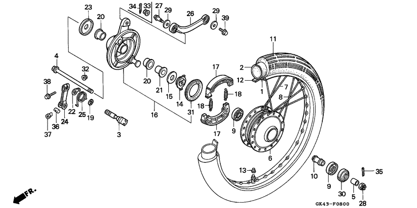 Front wheel/panel