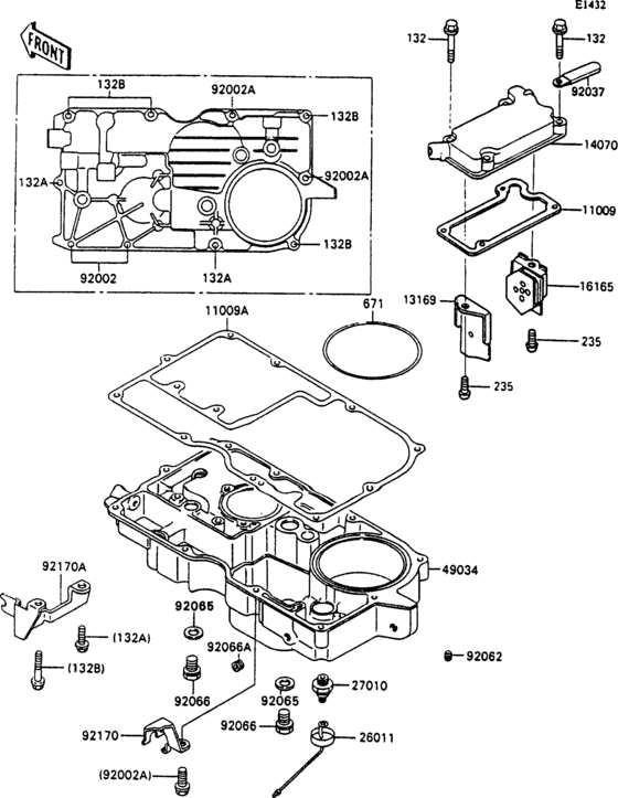 Breather body/oil pan