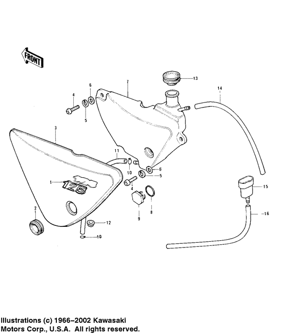 Oil tank/side cover