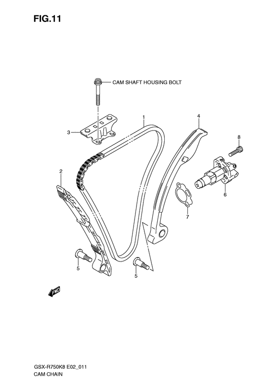 GSX-R750 Цепь ГРМ