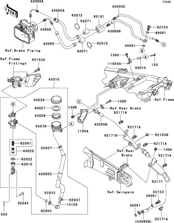 Rear master cylinder(1/2)