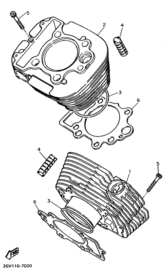 XV535 Цилиндры