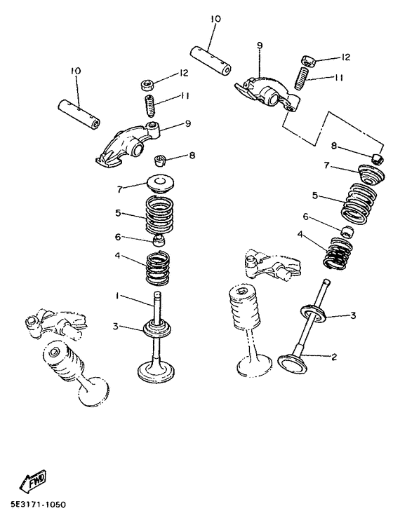XV1000 Клапана