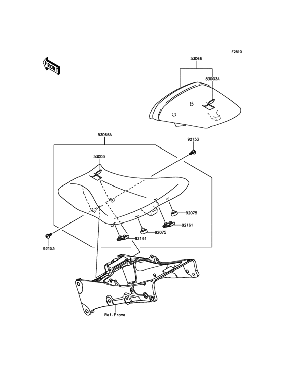 ZX636 Сиденье