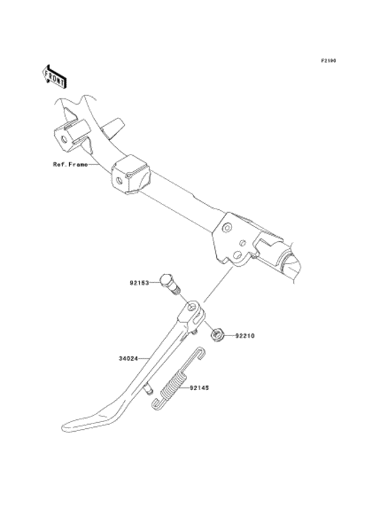 VN900 Подножка