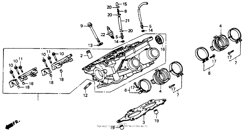 ST1100 Правая головка цилиндров