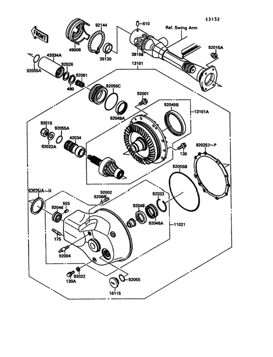 Drive shaft/final gear(1/2)