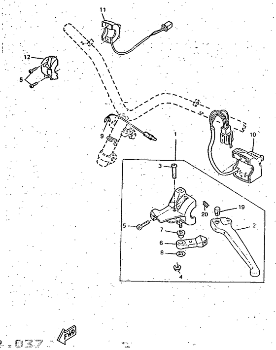Handle switch. lever