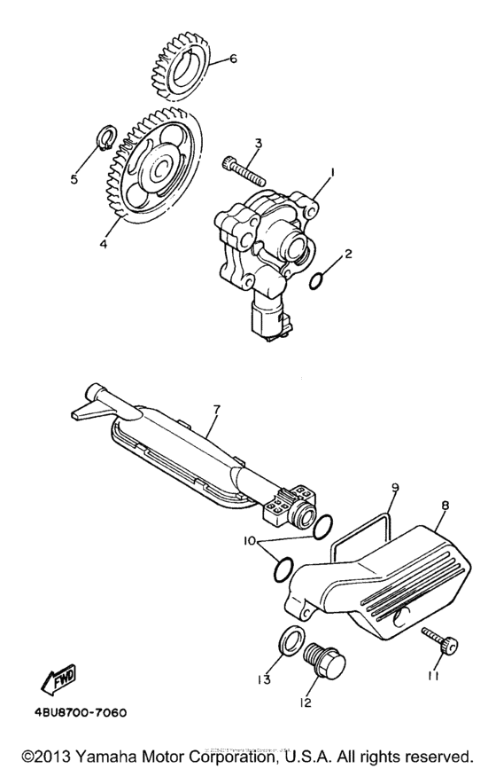 XV535K Масляный насос