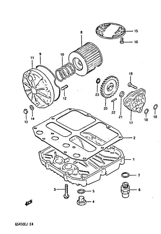 Filter - oil pump