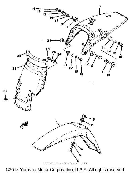 Front fender - rear fender