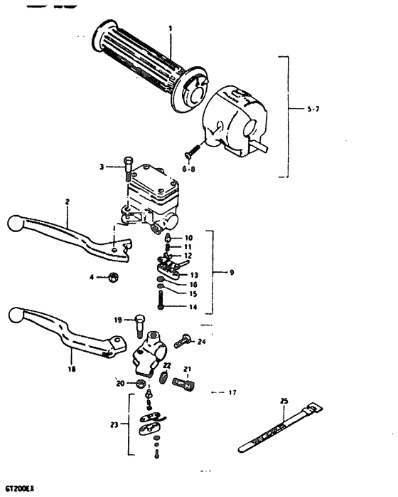 Right handle switch