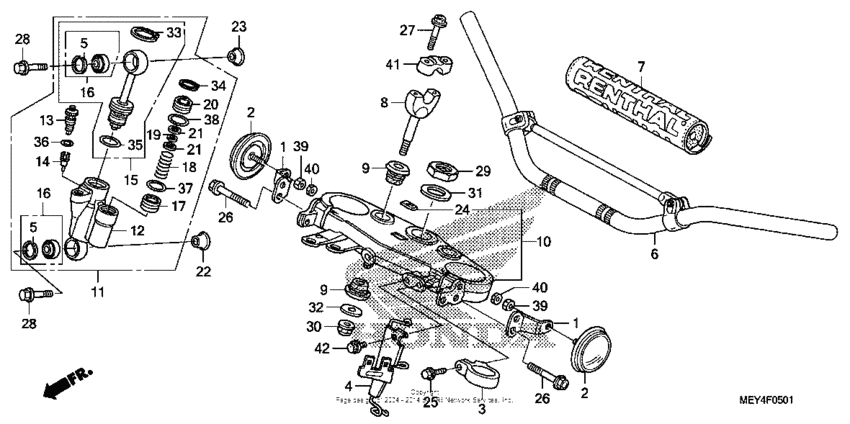 Handlebar + top bridge (2)