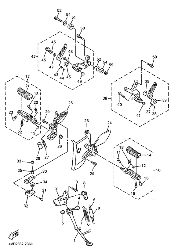 Stand. footrest