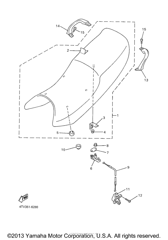 YZF600RMC Сиденье