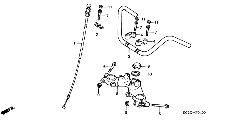 Handle pipe/top bridge