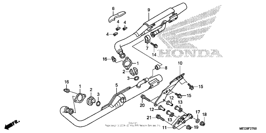 VT750C2B Глушитель
