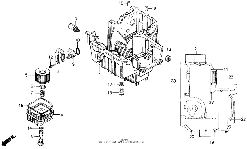 Lower crankcase