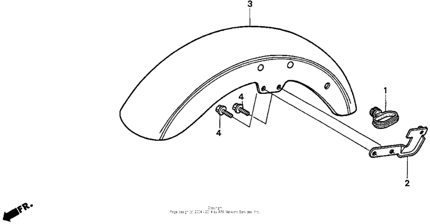 VT1100C2 Переднее крыло