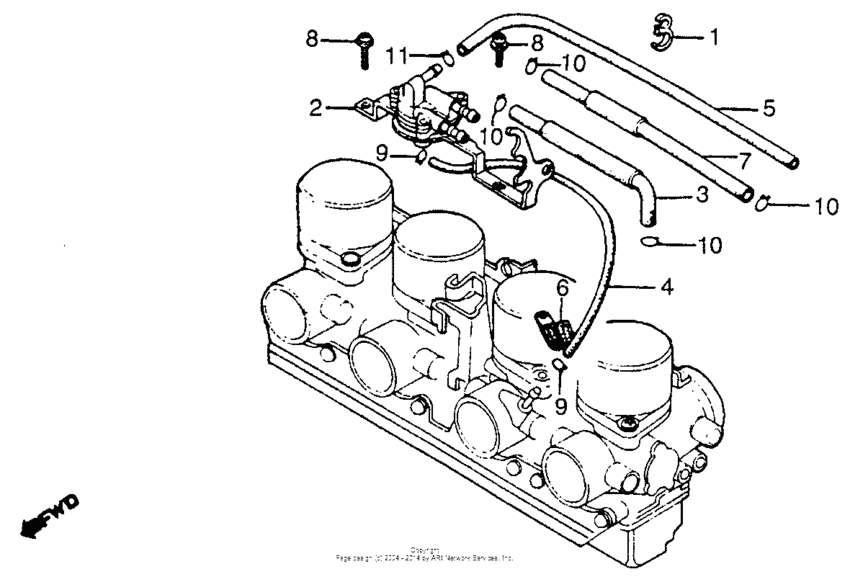 CB750 Automatic fuel valve