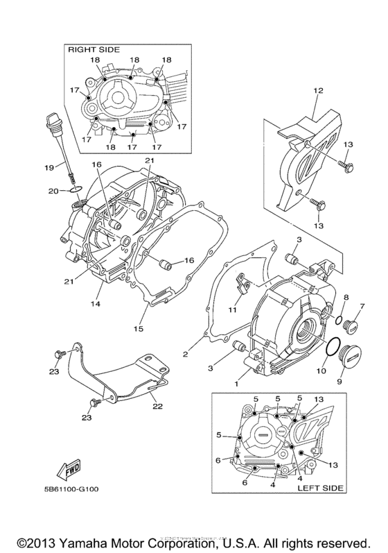 TTR110EY Боковые крышки