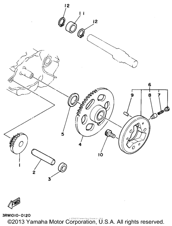 XT225F Муфта стартера