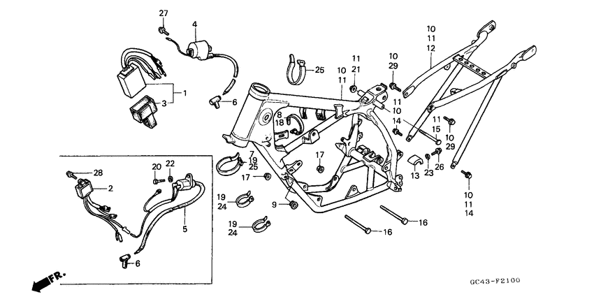 Frame body/ignition coil