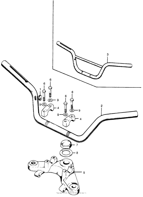 Handlebar + fork top bridge