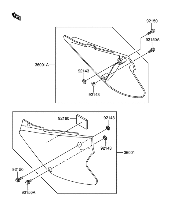 RM100 Боковая крышка