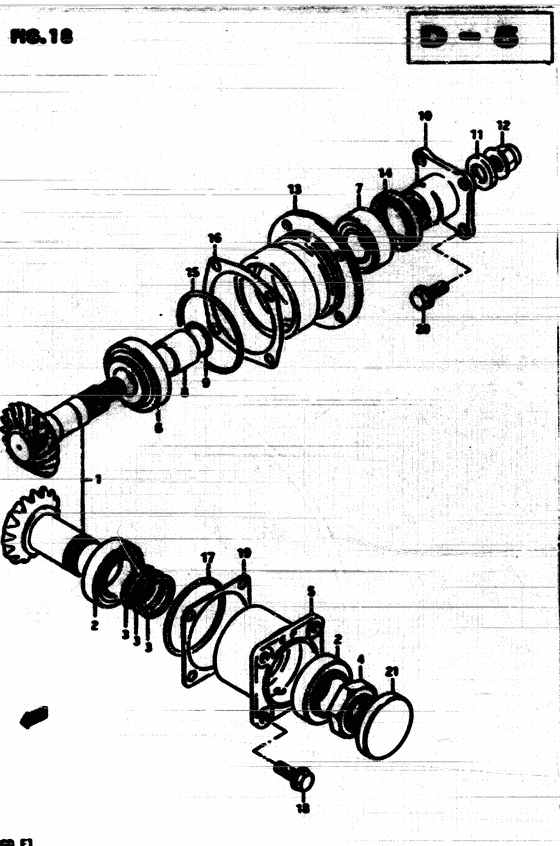 Secondary drive gear