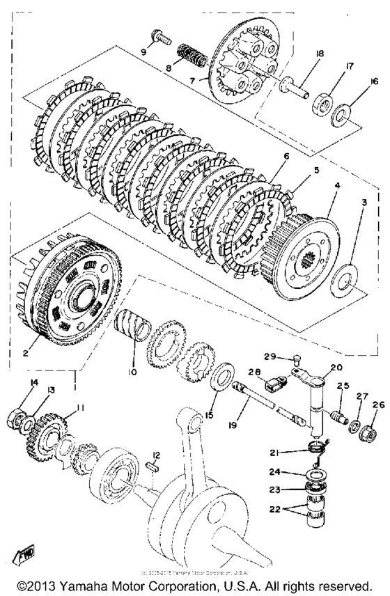 SR500G Сцепление