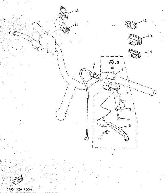 Handle switch. lever