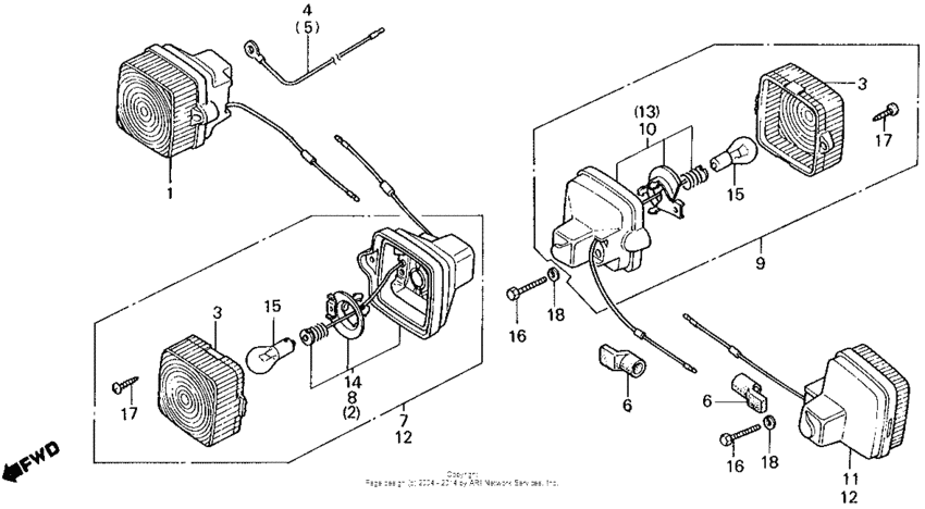 Turn signal 84-86