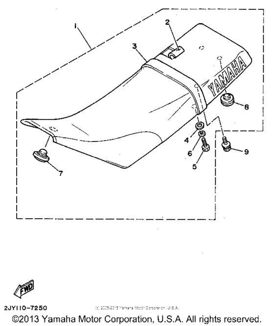TW200 Сиденье
