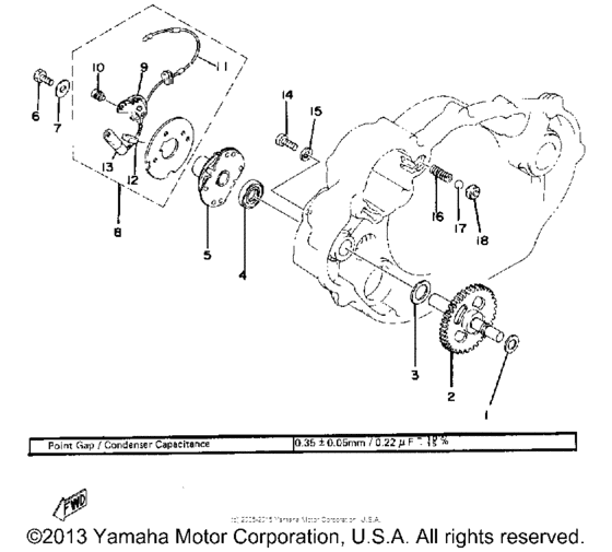 Contact breaker - governor