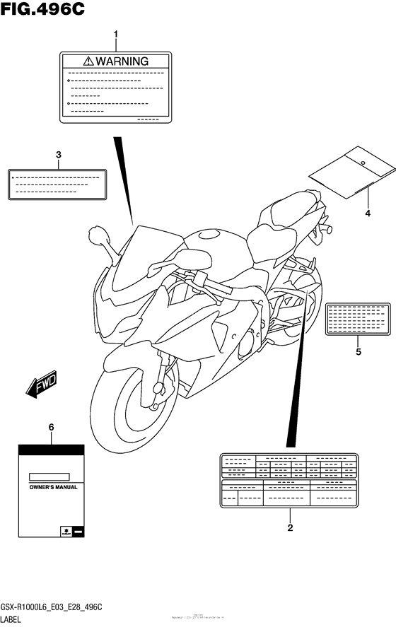 Label (Gsx-R1000L6 E33)