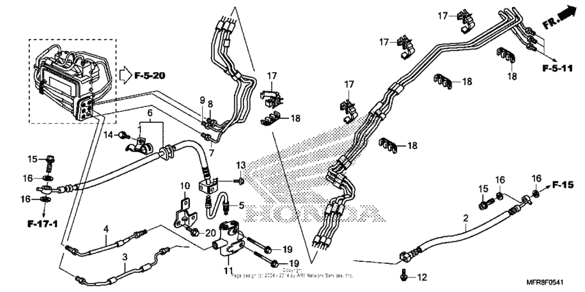 VT1300CX (ABS) Brake line (3)