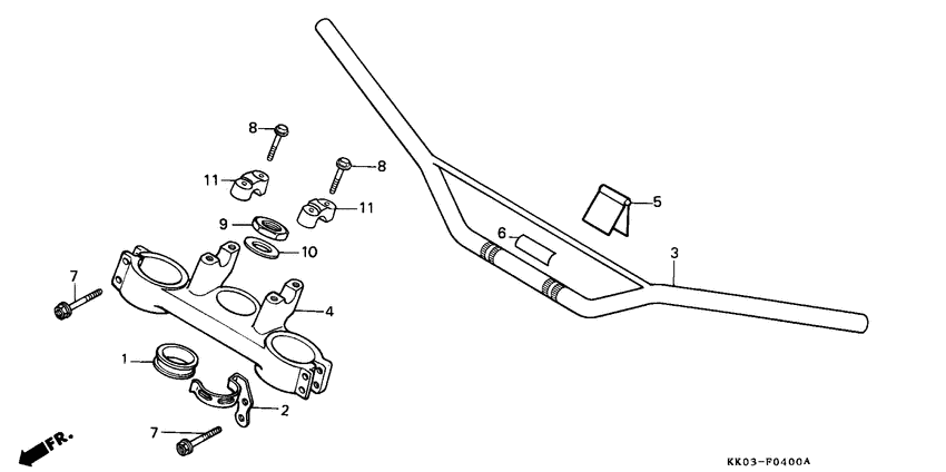 Handle pipe/top bridge