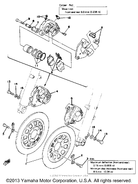 Front brake - caliper